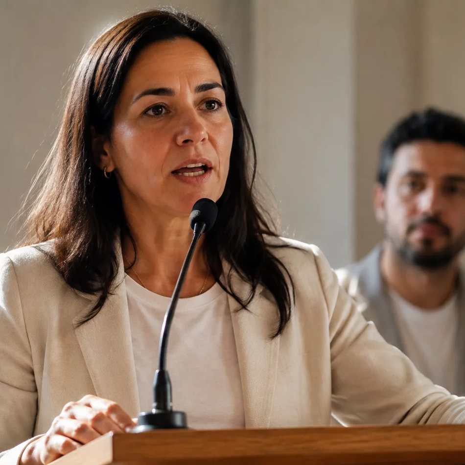 Facilitador olhando o cronômetro enquanto um participante fecha a fala de três minutos